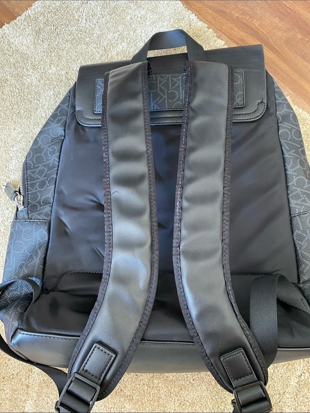Calvin Klein Black Men's Logo-Accent Backpack